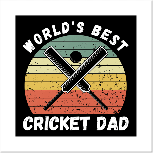 Cricket Dad Wall Art by footballomatic